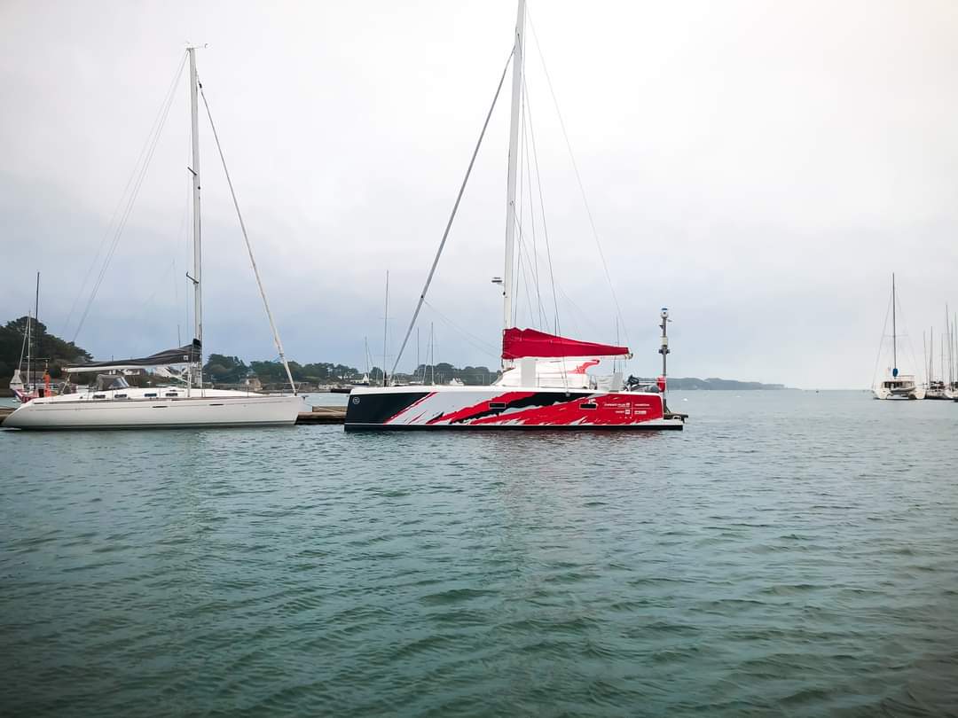 Décoration de voile sur bateau de plaisance